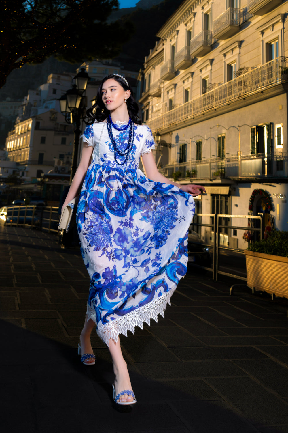 BLUE AMALFI DRESS – Rayya-Online